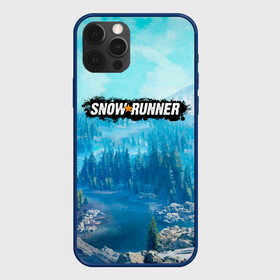 Чехол для iPhone 12 Pro Max с принтом SnowRunner СноуРаннер логотип в Новосибирске, Силикон |  | race | snowrunner | гонки | гонки по бездорожью | гоночные игры | зимние гонки | снежные гонки | снежный бегун | сноу раннер | сноураннер