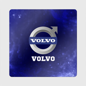 Магнит виниловый Квадрат с принтом ВОЛЬВО Volvo + Пламя в Новосибирске, полимерный материал с магнитным слоем | размер 9*9 см, закругленные углы | Тематика изображения на принте: auto | logo | moto | symbol | volvo | авто | автомобиль | вольво | гонки | знак | лого | логотип | логотипы | марка | машина | мото | огонь | пламя | символ | символы