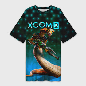Платье-футболка 3D с принтом XCOM ИКС КОМ рептилия в Новосибирске,  |  | alien | lizard | reptile | snake | ufo | xcom | вторжение инопланетян | змея | икс ком | икском | инопланетное вторжение | инопланетянин | нло | пришелец | ящер | ящерица