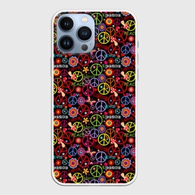 Чехол для iPhone 13 Pro Max с принтом Хиппарь в Новосибирске,  |  | hippie | hipster | love | nirvana | pacific | pacifist | peace | rap | rastaman | subculture | битник | веган | знак пацифики | любовь | медитация | мир | нирвана | пацифик | пацифист | психоделика | психоделический рок | растаман