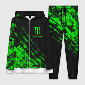 Женский костюм 3D с принтом Monster Energy Текстура. в Новосибирске,  |  | monster energy | sport | логтип | марка | марка энергетических напитков | монстр энерджи | спорт | энергетический напиток