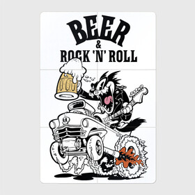 Магнитный плакат 2Х3 с принтом Beer & RocknRoll в Новосибирске, Полимерный материал с магнитным слоем | 6 деталей размером 9*9 см | Тематика изображения на принте: beer | car | cat | cup | eyes | fangs | fire | flame | foam | guitar | hype | jaw | music | rocknroll | skull | tongue | автомобмль | гитара | глаза | клыки | кот | кружка | музыка | огонь | пасть | пена | пламя | хайп | череп | язык