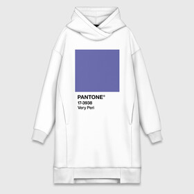 Платье-худи хлопок с принтом Цвет Pantone 2022 года - Very Peri в Новосибирске,  |  | Тематика изображения на принте: pantone | very peri | violet | графический дизайн | дизайн | дизайнерский мем | дизигн | дизигнер | мем | пантон | сиреневый | фиолетовый | цвет 2022 года | цвет года | цвет пантон