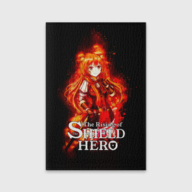 Обложка для паспорта матовая кожа с принтом Рафталия в огне - The Rising of the Shield Hero в Новосибирске, натуральная матовая кожа | размер 19,3 х 13,7 см; прозрачные пластиковые крепления | anime | light novel | manga | rafutaria | the rising of the shield hero | аниме | восхождение героя щита | енотовидная собака | императрица кутенро | клановый герой | клановый герой катаны | манга | повелительница | рабыня