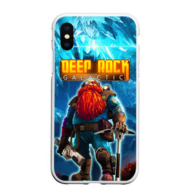 Чехол для iPhone XS Max матовый с принтом Deep Rock Galactic / Scout в Новосибирске, Силикон | Область печати: задняя сторона чехла, без боковых панелей | collier | deep rock galactic | drg | dwarf | gnome | miner | pitman | scout | гном | дип рок галактик | добыча минералов | космические шахтеры | разведчик | шахтеры