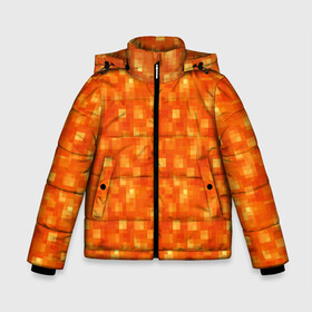 Зимняя куртка для мальчиков 3D с принтом Лава Майнкрафт в Новосибирске, ткань верха — 100% полиэстер; подклад — 100% полиэстер, утеплитель — 100% полиэстер | длина ниже бедра, удлиненная спинка, воротник стойка и отстегивающийся капюшон. Есть боковые карманы с листочкой на кнопках, утяжки по низу изделия и внутренний карман на молнии. 

Предусмотрены светоотражающий принт на спинке, радужный светоотражающий элемент на пуллере молнии и на резинке для утяжки | Тематика изображения на принте: minecraft | лава | лава майнкрафт | майн | майнкрафт
