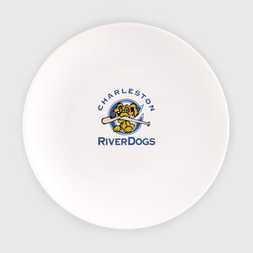Тарелка с принтом Charleston River Dogs в Новосибирске, фарфор | диаметр - 210 мм
диаметр для нанесения принта - 120 мм | Тематика изображения на принте: baseball | bat | dog | fangs | jaw | muzzle | team | usa | бейсбол | бита | клыки | пасть | пёс