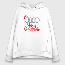 Женское худи Oversize хлопок с принтом AUDI MERRY CHRISTMAS в Новосибирске, френч-терри — 70% хлопок, 30% полиэстер. Мягкий теплый начес внутри —100% хлопок | боковые карманы, эластичные манжеты и нижняя кромка, капюшон на магнитной кнопке | audi | auto | autosport | perfomance | quattro | rs | sport | авто | авто спорт | автомобиль | автомобильные | автоспорт | ауди | кватро | марка | машины | перфоманс | рс | спорт