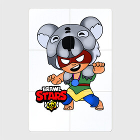 Магнитный плакат 2Х3 с принтом Koala Nita из Brawl Stars в Новосибирске, Полимерный материал с магнитным слоем | 6 деталей размером 9*9 см | brawl stars | games | koala | nita | бравл старс | игры | коала | нита | персонажи