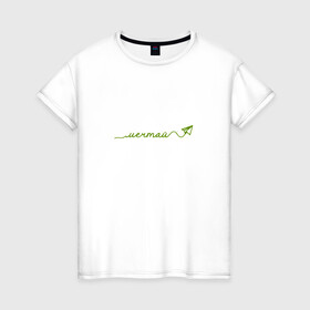 Женская футболка хлопок с принтом Мечтай о мечте в Новосибирске, 100% хлопок | прямой крой, круглый вырез горловины, длина до линии бедер, слегка спущенное плечо | девушке | желание | мечта | мечтай | подарок