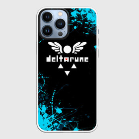 Чехол для iPhone 13 Pro Max с принтом Deltarune брызги красок в Новосибирске,  |  | Тематика изображения на принте: deltarune | deltarune 2 | game | undertale символ | дельта | дельтарун | дельтарун 2 | знак руин андертейл | значок дельтарун пиксель | игра | руна