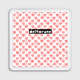 Магнит 55*55 с принтом DELTARUNE PATTERN LOGO в Новосибирске, Пластик | Размер: 65*65 мм; Размер печати: 55*55 мм | deltarune | deltarune 2 | game | patern | pattern | undertale символ | дельта | дельтарун | дельтарун 2 | знак руин андертейл | значок дельтарун пиксель | игра | патерн | паттерн | руна