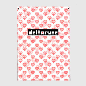 Постер с принтом DELTARUNE PATTERN LOGO в Новосибирске, 100% бумага
 | бумага, плотность 150 мг. Матовая, но за счет высокого коэффициента гладкости имеет небольшой блеск и дает на свету блики, но в отличии от глянцевой бумаги не покрыта лаком | deltarune | deltarune 2 | game | patern | pattern | undertale символ | дельта | дельтарун | дельтарун 2 | знак руин андертейл | значок дельтарун пиксель | игра | патерн | паттерн | руна