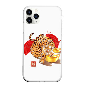 Чехол для iPhone 11 Pro Max матовый с принтом Золотой тигр 2022 Tigr в Новосибирске, Силикон |  | 2022 | new year | tiger | water tiger | водяной тигр | символ года