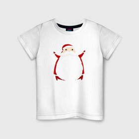 Детская футболка хлопок с принтом Дед Санта 2022 в Новосибирске, 100% хлопок | круглый вырез горловины, полуприлегающий силуэт, длина до линии бедер | дед мороз | зима | новый год | праздник | санта клаус