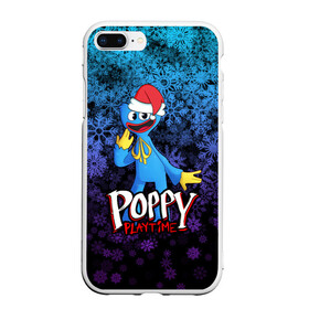 Чехол для iPhone 7Plus/8 Plus матовый с принтом POPPY PLAYTIME ПОППИ ПЛЕЙТАЙМ НОВЫЙ ГОД в Новосибирске, Силикон | Область печати: задняя сторона чехла, без боковых панелей | poppy playtime | игра | монстр | новый год | плэйтайм | попи плей тайм | попи плэй тайм | попиплейтам | попиплэйтайм | поппи плейтайм | поппиплэйтайм | снежинки | хагги вагги | хаги ваги | хоррор