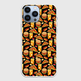 Чехол для iPhone 13 Pro Max с принтом Fast Food (Фастфуд) в Новосибирске,  |  | burger | cheeseburger | fast food | hamburger | hot dog | pizza | taco burrito | блюдо | бургер | быстрое питание | гамбургер | еда | жратва | завтрак | корм | кушанье | макдоналдс | обед | перекус | пицца | пища | повар