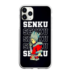 Чехол для iPhone 11 Pro матовый с принтом Senku - Dr Stone в Новосибирске, Силикон |  | anime | dr stone | dr stone stone wars | e  mc2 | manga | senku | senkuu ishigami | аниме | вождь деревни исигами | десять миллиардов процентов | доктор камень | доктор стоун | докута сутон | исигами сенку | исигами сэнку | манга