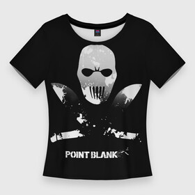 Женская футболка 3D Slim с принтом Point Blank Free Rebels в Новосибирске,  |  | ctforce | free rebels | point blank | project blackout | динозавр | игры | миротворец | повстанец