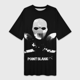 Платье-футболка 3D с принтом Point Blank Free Rebels в Новосибирске,  |  | ctforce | free rebels | point blank | project blackout | динозавр | игры | миротворец | повстанец