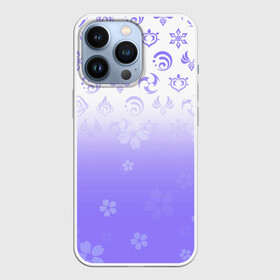 Чехол для iPhone 13 Pro с принтом GENSHIN IMPACT SYMBOL PATTERN SAKURA | САКУРА в Новосибирске,  |  | anime | genshin impact | аниме | геншен импакт | геншин импакт | геншин эмпакт | геншинимпакт | игры | персонажи