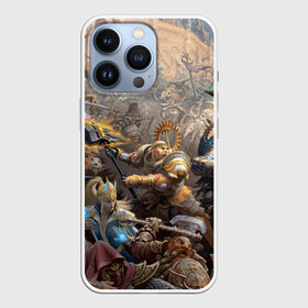 Чехол для iPhone 13 Pro с принтом Битва Рыцарского ордена Империи в Новосибирске,  |  | fantasy | waha | warhamer | warhammer | вархамер | вархаммер | ваха | фентази