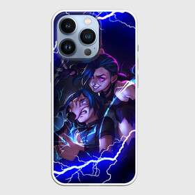 Чехол для iPhone 13 Pro с принтом JINX ARCANE МОЛНИИ  LEAGUE OF LEGENDS в Новосибирске,  |  | akali | arcane | fan | fan art | hero | jinx | kda | kda mas | league of legends | lol | moba | акали | аркейн | герой | джинкс | кда | лига легенд | лол | моба