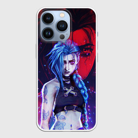 Чехол для iPhone 13 Pro с принтом JINX HERE WAS ARCANE LEAGUE OF LEGENDS в Новосибирске,  |  | akali | arcane | fan | fan art | hero | jinx | kda | kda mas | league of legends | lol | moba | акали | аркейн | герой | джинкс | кда | лига легенд | лол | моба