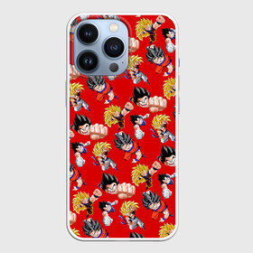 Чехол для iPhone 13 Pro с принтом Dragon Ball Z (Goku Pattern) в Новосибирске,  |  | Тематика изображения на принте: anime | dragonball | goku | аниме | анимэ | гоку | драконий | жемчуг | манга