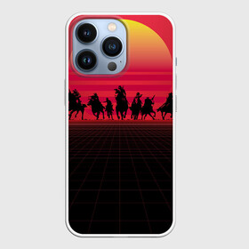 Чехол для iPhone 13 Pro с принтом ковбои в закате в Новосибирске,  |  | закат | ковбои | ковбои в закате | мстители | неуловимые | неуловимые мстители