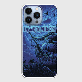 Чехол для iPhone 13 Pro с принтом IRON MAIDEN ПИРАТЫ В БЕЗДНЕ МОРСКОЙ в Новосибирске,  |  | iron maiden | pirates | адриан смит | брюс дикинсон | дэйв мюрреи | железная дева | нико макбрэйн | пираты | призрак | стив харрис | череп | яник герс