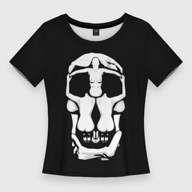 Женская футболка 3D Slim с принтом Voluptas Mors  Salvador Dali в Новосибирске,  |  | dali | mors | salvador | skull | voluptas | дали | испания | испанский | картина | сальвадор | художник | череп