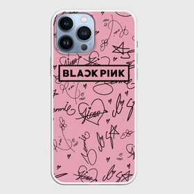 Чехол для iPhone 13 Pro Max с принтом BLACKPINK АВТОГРАФЫ РОЗОВЫЙ   PINK в Новосибирске,  |  | black  pink | blackpink | ddudu ddudu | jennie | jisoo | kpop | lalisa | lisa | pink | rose | автографы | блекпинк | группа | ддуду ддуду | дженни | джису | корейская группа | кпоп | лисы | розовый | розэ | черный