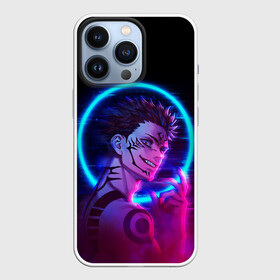 Чехол для iPhone 13 Pro с принтом SUKUNA JUJUTSU KAISEN NEON | СУКУНА НЕОН в Новосибирске,  |  | anime | japan | japanese | jujutsu | jujutsu kaisen | kaisen | neon | sukuna | tattoo | аниме | двуликий призрак | иероглифы | инумаки | итадори | итадори юдзи | магическая битва | неон | нобара | панда | рёмен | рёмен сукуна | сатору