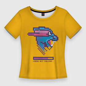 Женская футболка 3D Slim с принтом Mr Beast Pixel Art в Новосибирске,  |  | blogger | gamer | games | gaming | mr beast | pixel art | retro | youtube | блогеры | игры | мистер бист | пиксель арт | ретро | ютуб | ютуберы