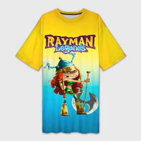 Платье-футболка 3D с принтом Rayman Legends Barbara в Новосибирске,  |  | barbara | rayman legends | барбара | легенды раймана | легенды раймонда | легенды реймана | райман легендс | рейман легендс