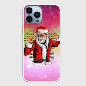 Чехол для iPhone 13 Pro Max с принтом Disco Santa | 2022 в Новосибирске,  |  | 2022 | christmas | frost | new year | santa claus | дед мороз | дедушка мороз | диско | диско санта | мороз | наступающий год | новогодний | новый год | рождественский | рождество | рождество христово | с новым годом