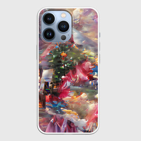 Чехол для iPhone 13 Pro с принтом Ностальгия Рождества в Новосибирске,  |  | винтаж | гирдянда | елка | зима | милый | нежный | новый год | пастельный | праздник | ретро | рождество | розовый | семейный | сиреневый