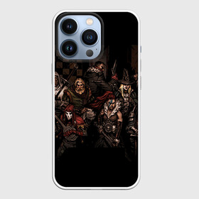 Чехол для iPhone 13 Pro с принтом DARKEST DUNGEON ALL HEROES GAME в Новосибирске,  |  | Тематика изображения на принте: abomination | antiquarian | arbalest | bounty hunter | colour of madness | crimson court | crusader | darkest dungeon | game | grave robber | hellion | highwaym | logo | roguelike | shieldbreaker | the shieldbreaker | игра | лого | лог