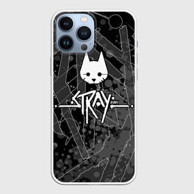 Чехол для iPhone 13 Pro Max с принтом Stray  кот бродяга в Новосибирске,  |  | adventure | cat | computer game | emblem | inscription | kitten | logo | lost | stray | tramp | бродяга | заблудший | компьютерная игра | кот | котёнок | логотип | надпись | приключения | эмблема