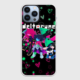 Чехол для iPhone 13 Pro Max с принтом ГЕРОИ ИГРЫ DELTARUNE NEON в Новосибирске,  |  | deltarune | deltarune 2 | game | heart | hearts | neon | stars | undertale символ | дельта | дельтарун | дельтарун 2 | джевил | звё | знак руин андертейл | значок дельтарун пиксель | игра | королева | крис | неон | ноэлль | ральз
