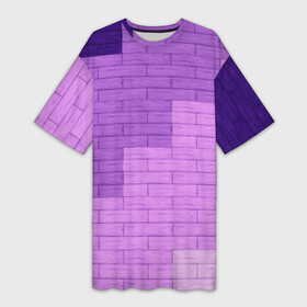 Платье-футболка 3D с принтом Minecraft  Майнкрафт (F) в Новосибирске,  |  | Тематика изображения на принте: geometry | minecraft | pink | геометрия | доски | игра | квадрат | кирпич | компьютерная игра | майнкрафт | пиксели | прямоугольник | розовый | светлый | темный | фиолетовый