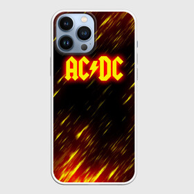 Чехол для iPhone 13 Pro Max с принтом AC DC Neon. в Новосибирске,  |  | ac dc | acdc | ас дс | асдс | музыка | рок