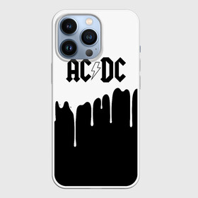 Чехол для iPhone 13 Pro с принтом AC DC подтёки в Новосибирске,  |  | ac dc | acdc | ас дс | асдс | музыка | рок