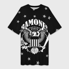 Платье-футболка 3D с принтом Ramones  Рамонес в Новосибирске,  |  | america | music | ramones | rock | usa | америка | джонни рамон | джоуи рамон | ди ди рамон | клем бурк | кристофер уорд | марки рамон | музыка | рамонез | рамонес | рамонс | рамоунз | ричи рамон | рок | сша | томми рамон