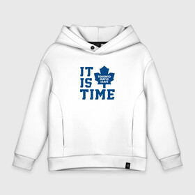 Детское худи Oversize хлопок с принтом It is Toronto Maple Leafs Time, Торонто Мейпл Лифс в Новосибирске, френч-терри — 70% хлопок, 30% полиэстер. Мягкий теплый начес внутри —100% хлопок | боковые карманы, эластичные манжеты и нижняя кромка, капюшон на магнитной кнопке | hockey | maple leafs | nhl | toronto | toronto maple leafs | usa | мейпл лифс | нхл | спорт | сша | торонто | торонто мейпл лифс | хоккей | шайба