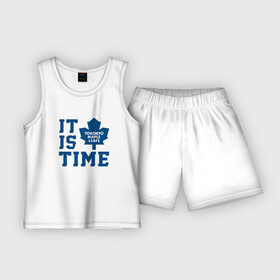Детская пижама с шортами хлопок с принтом It is Toronto Maple Leafs Time, Торонто Мейпл Лифс в Новосибирске,  |  | hockey | maple leafs | nhl | toronto | toronto maple leafs | usa | мейпл лифс | нхл | спорт | сша | торонто | торонто мейпл лифс | хоккей | шайба