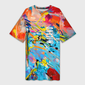 Платье-футболка 3D с принтом Vanguard fashion pattern  Milano в Новосибирске,  |  | abstraction | color | fashion | italy | milan | paint | pattern | vanguard | абстракция | авангард | италия | краска | милан | мода | узор | цвет