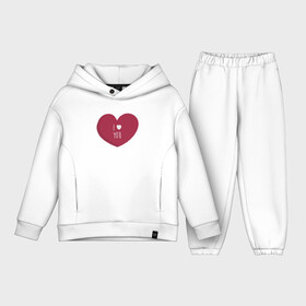 Детский костюм хлопок Oversize с принтом I LOVE YOU | CЕРДЦЕ в Новосибирске,  |  | day | heart | i | love | romantic | valentine | valentines | you | амур | валентина | влюбленные | влюбленных | всех | день | любовь | романтика | романтичность | святого | сердечки | сердечко | сердце | тебя | я