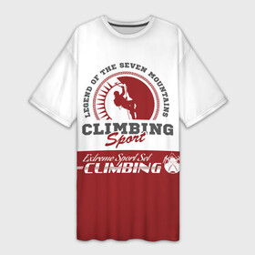 Платье-футболка 3D с принтом Альпинизм  (Climbing) в Новосибирске,  |  | athlete | carbines | climber | climbing | extreme | travel | альпинизм | альпинист | вершина | горы | карабины | покоритель | промальп | промышленный альпинизм | путешествия | риск | скалолаз | скалы | снаряжение | спорт
